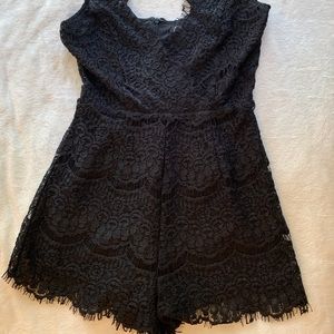 Black lace romper